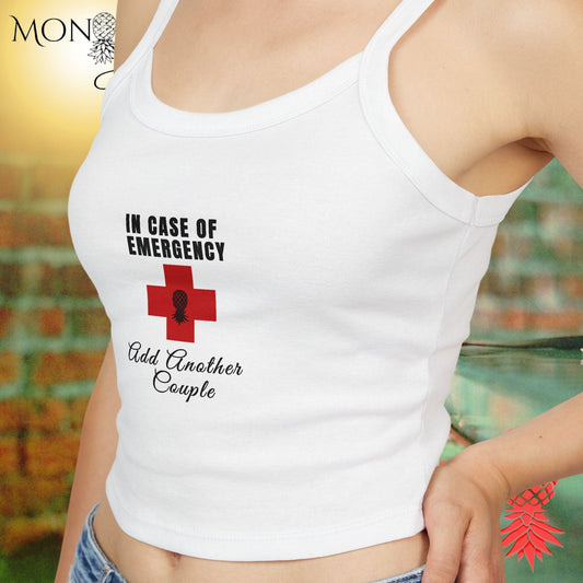 In Case of Emergency Ladies Crop Tank