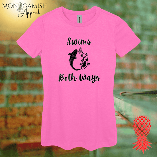 Swims Both Ways Womans Tee