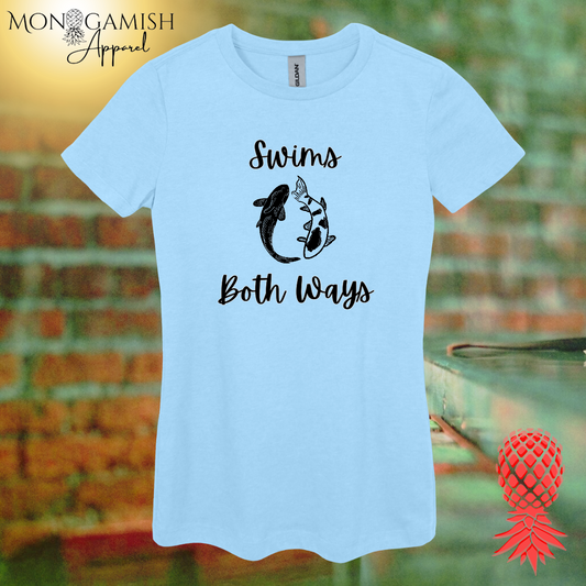 Swims Both Ways Woman's Tee