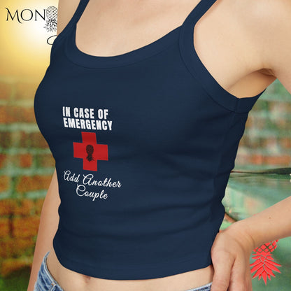 In Case of Emergency Ladies Crop Tank