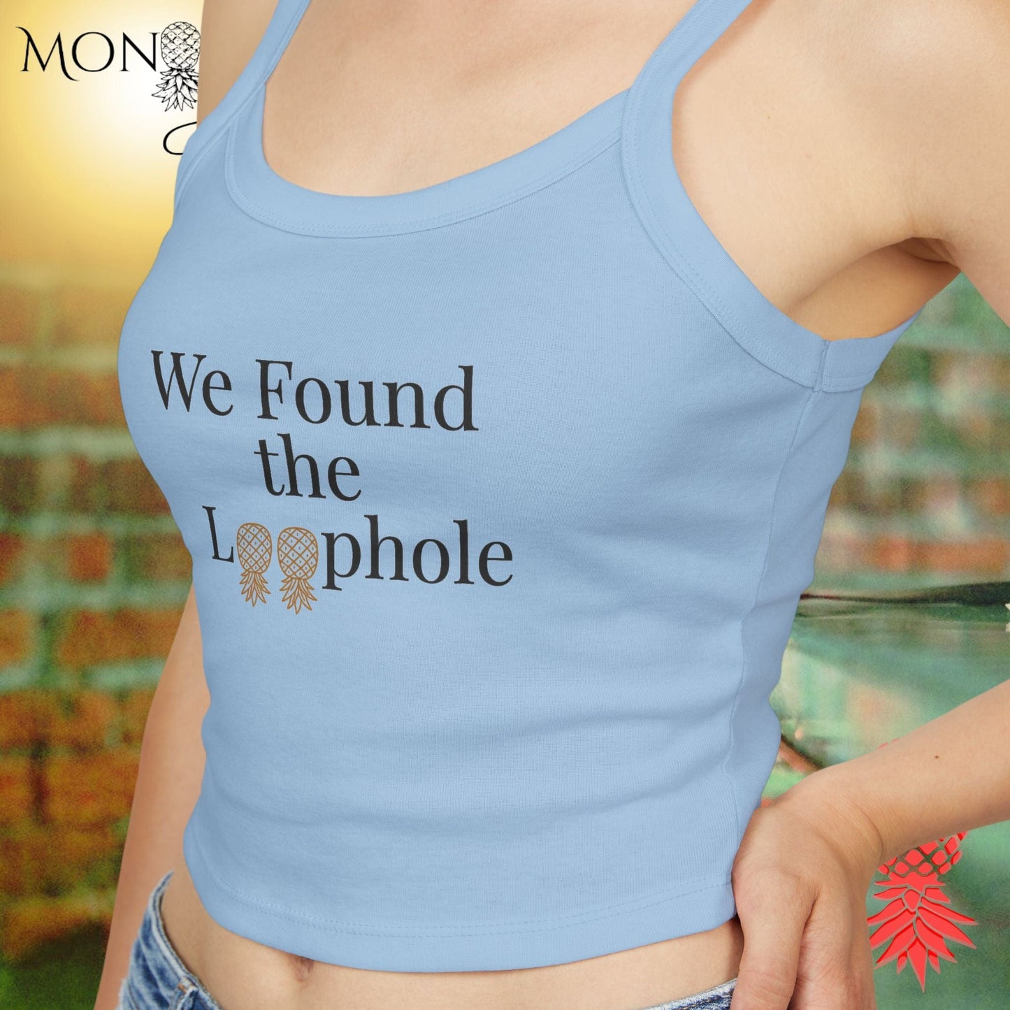 We Found the Loophole Ladies Crop Tank