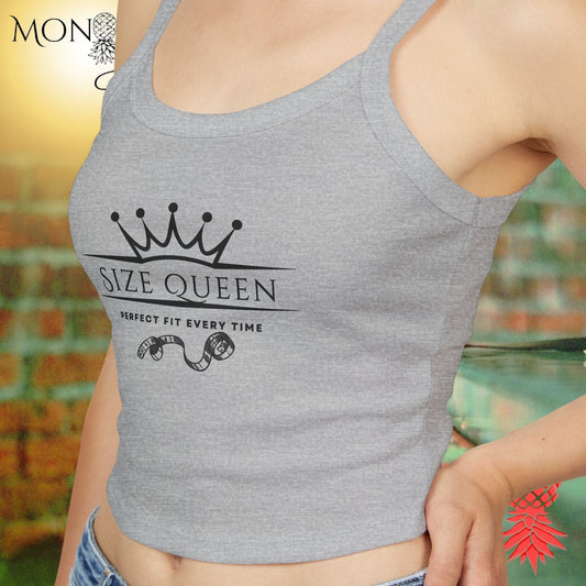 Size Queen Ladies Crop Tank
