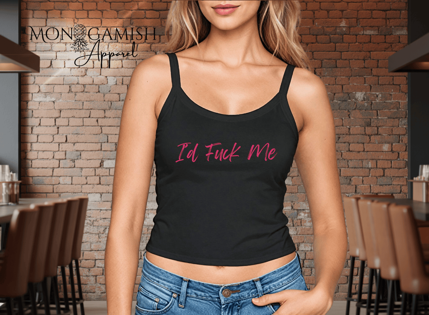 I Would F*ck Me Ladies Crop Tank