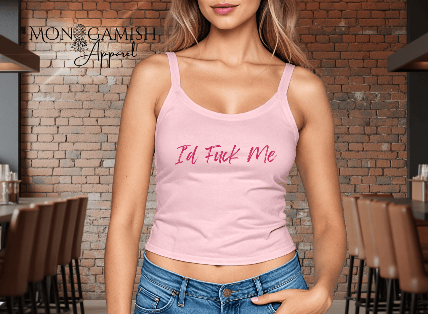I Would F*ck Me Ladies Crop Tank