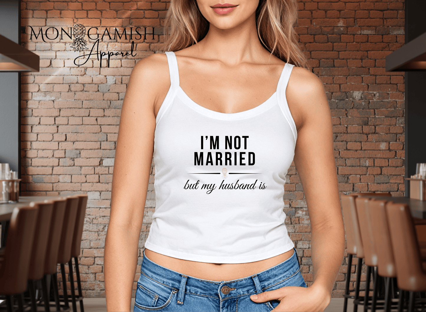 Not Married Ladies Crop Tank