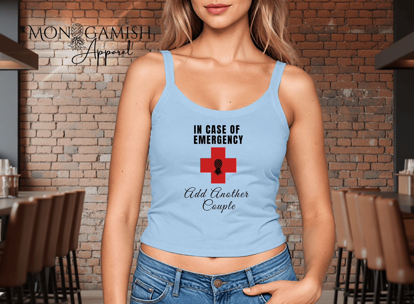 In Case of Emergency Ladies Crop Tank