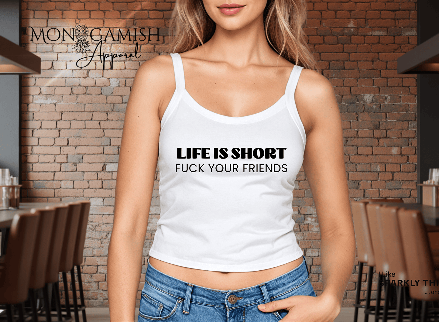 Life's Short, F@ck Your Friends Crop Tank