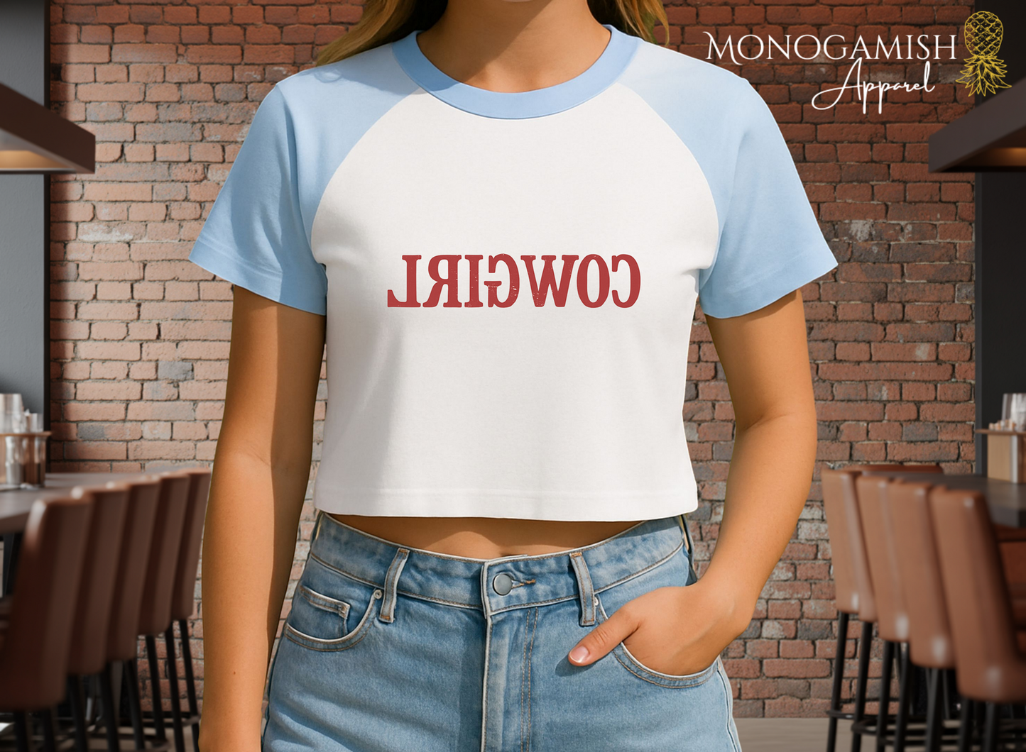 Reverse Cowgirl Crop Tee