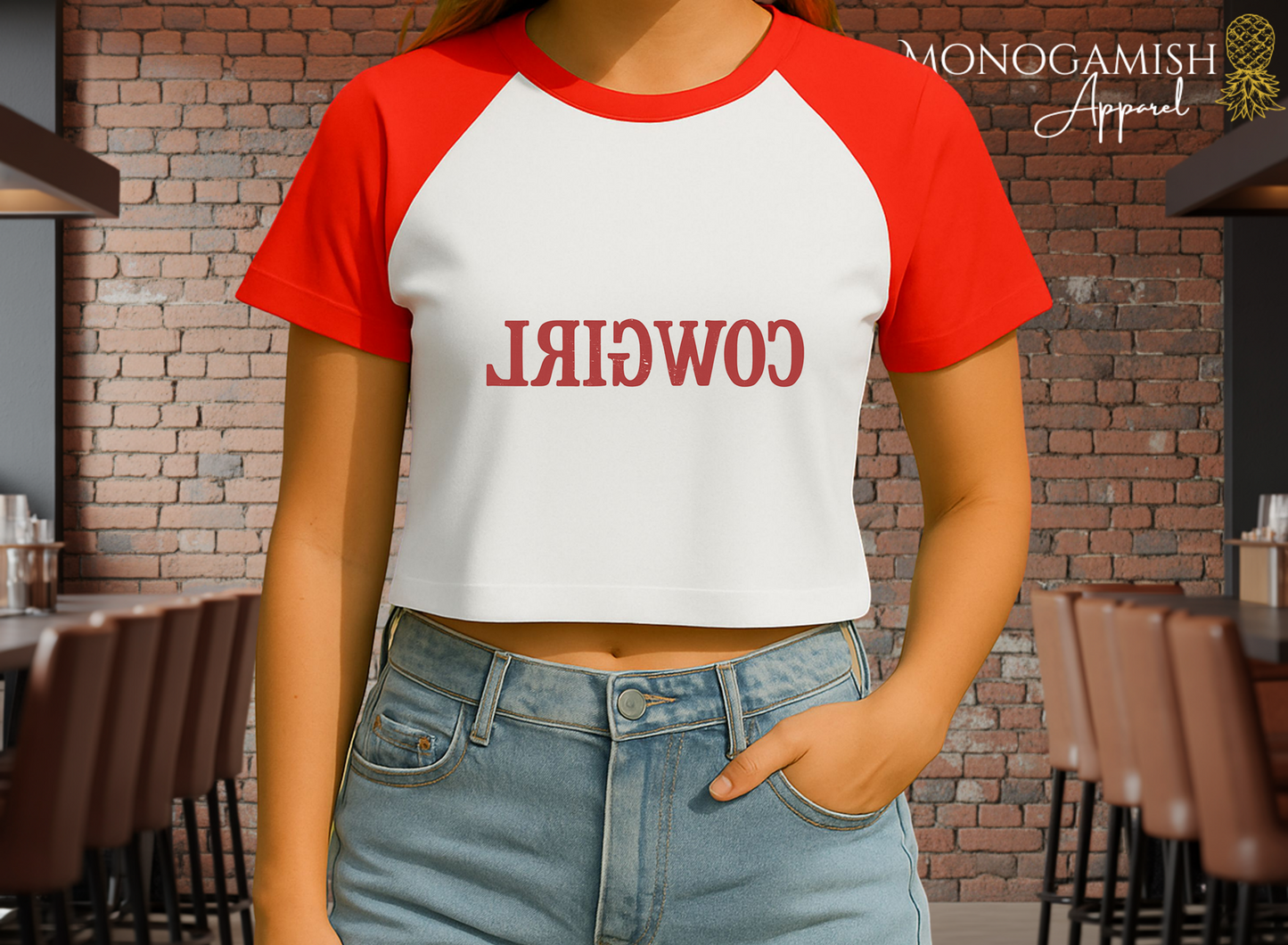 Reverse Cowgirl Crop Tee