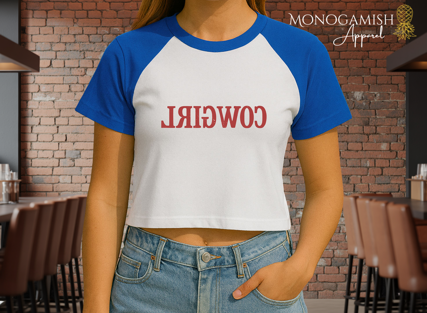 Reverse Cowgirl Crop Tee