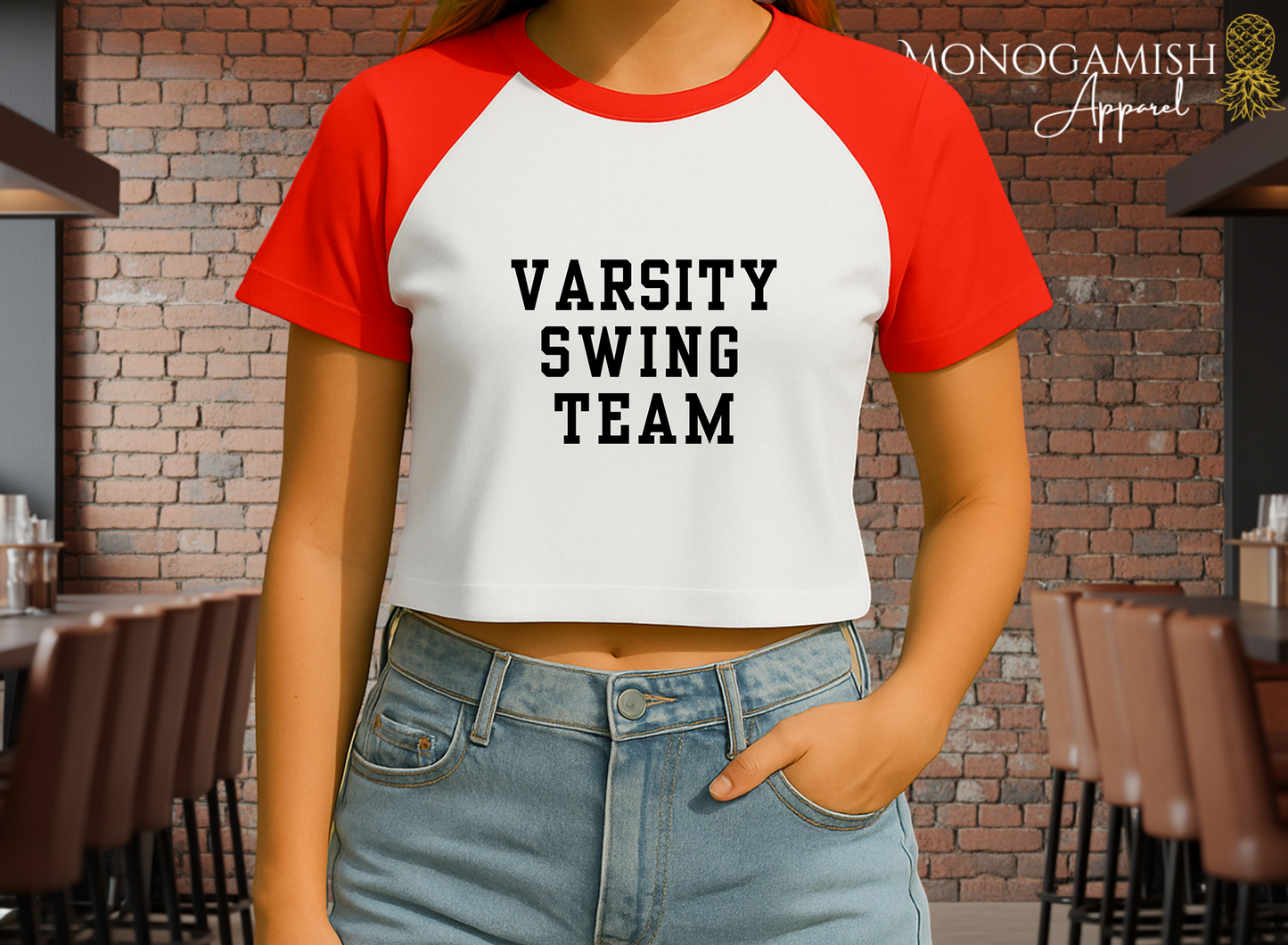 Varsity Swing Team Crop Tee
