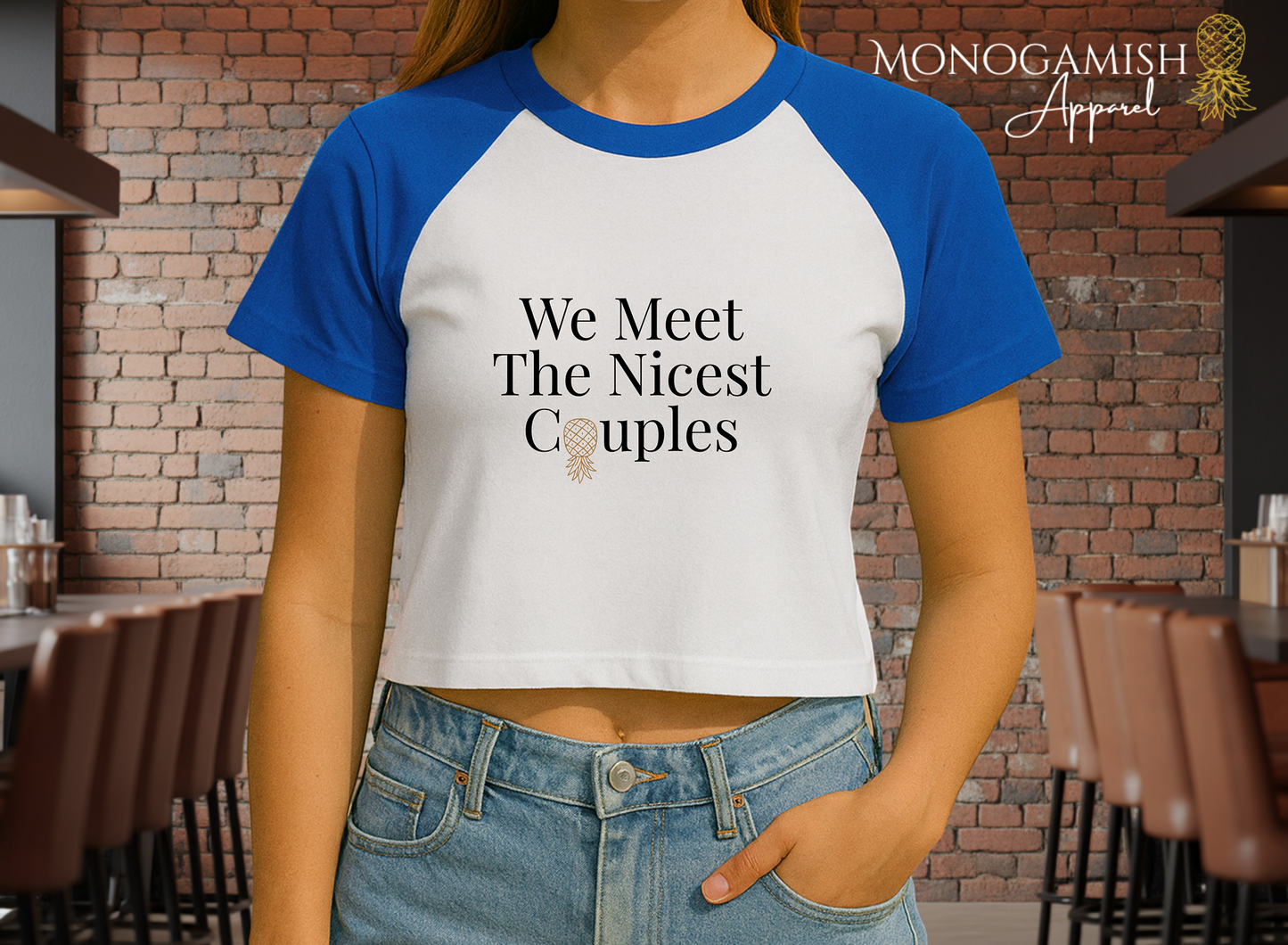 We Meet The Nicest Couples Crop Tee